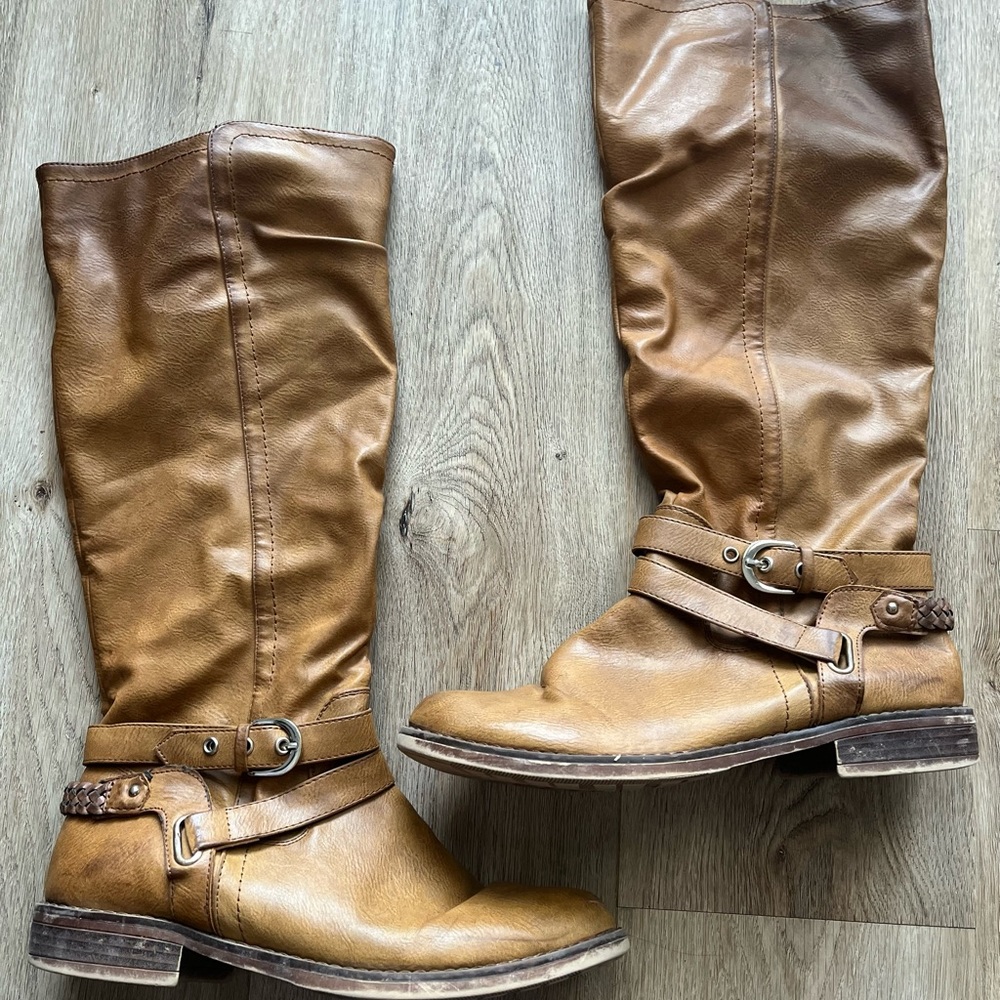 Buckled Riding Boots